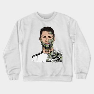 Football Legends Cristiano Ronaldo Real Madrid Robot Crewneck Sweatshirt